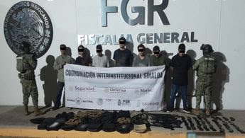 En Sinaloa, detienen a 18 personas, aseguraron armamento y sustancias químicas